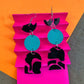 Duo Blue Dot Earrings