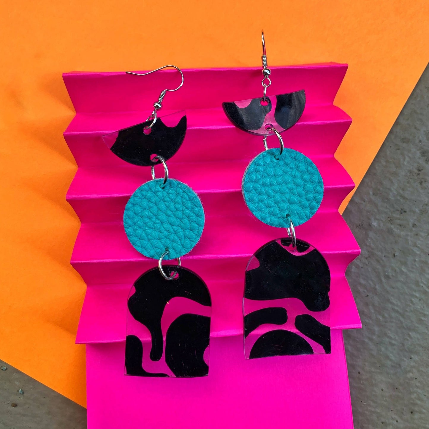 Duo Blue Dot Earrings