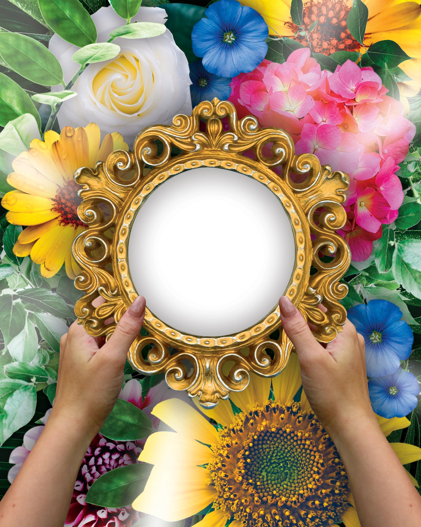 Through the Looking Glass Surreal Collage Art Print