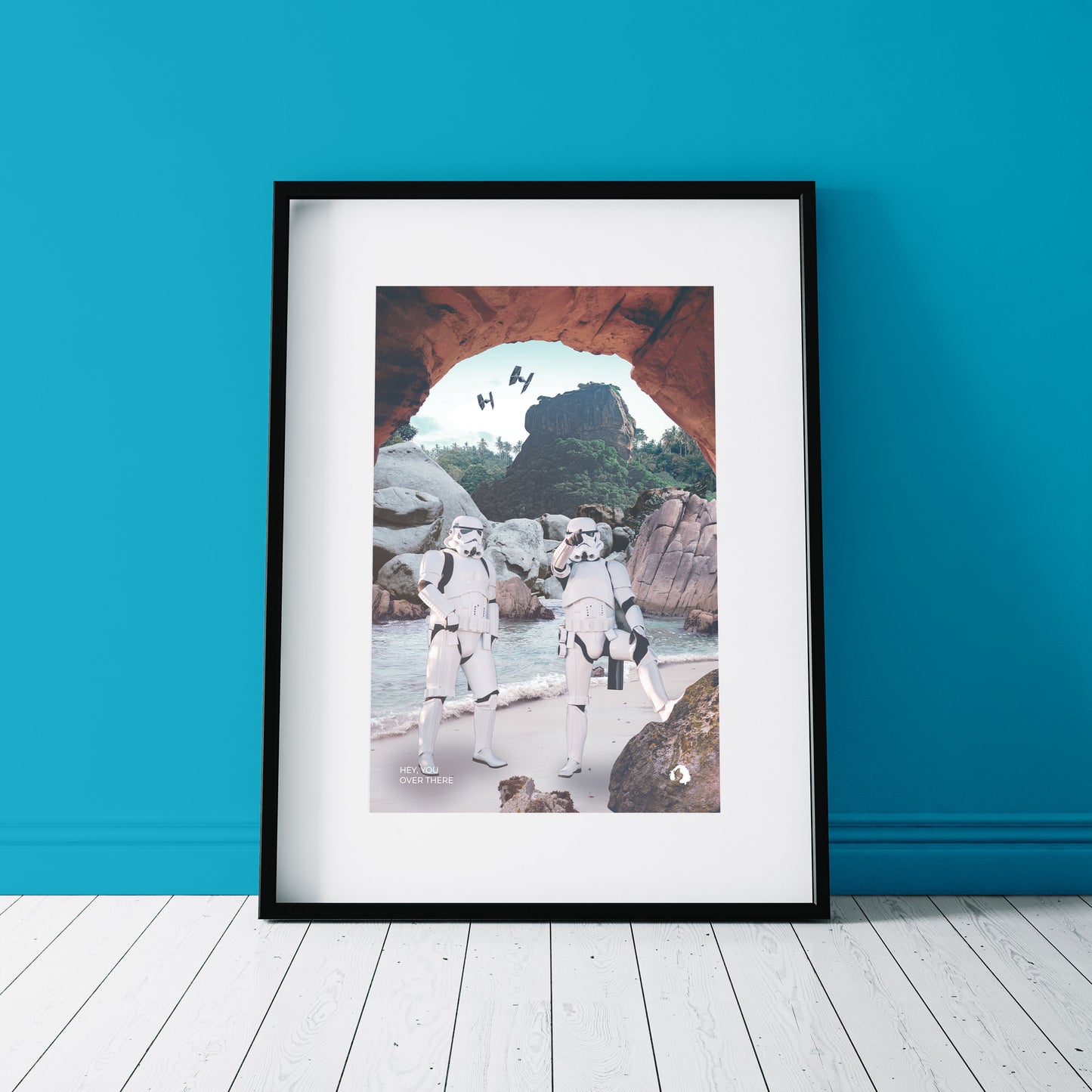 Hey, Look Over There Surreal Collage Art Print