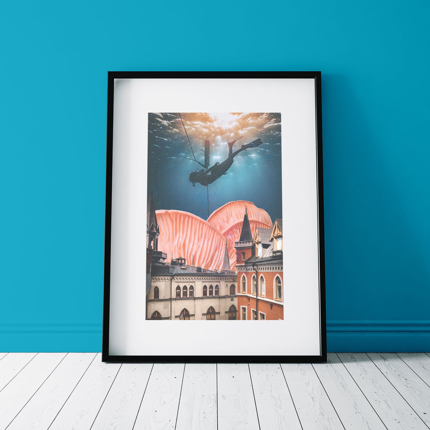 Seaworld Surreal Collage Art Print