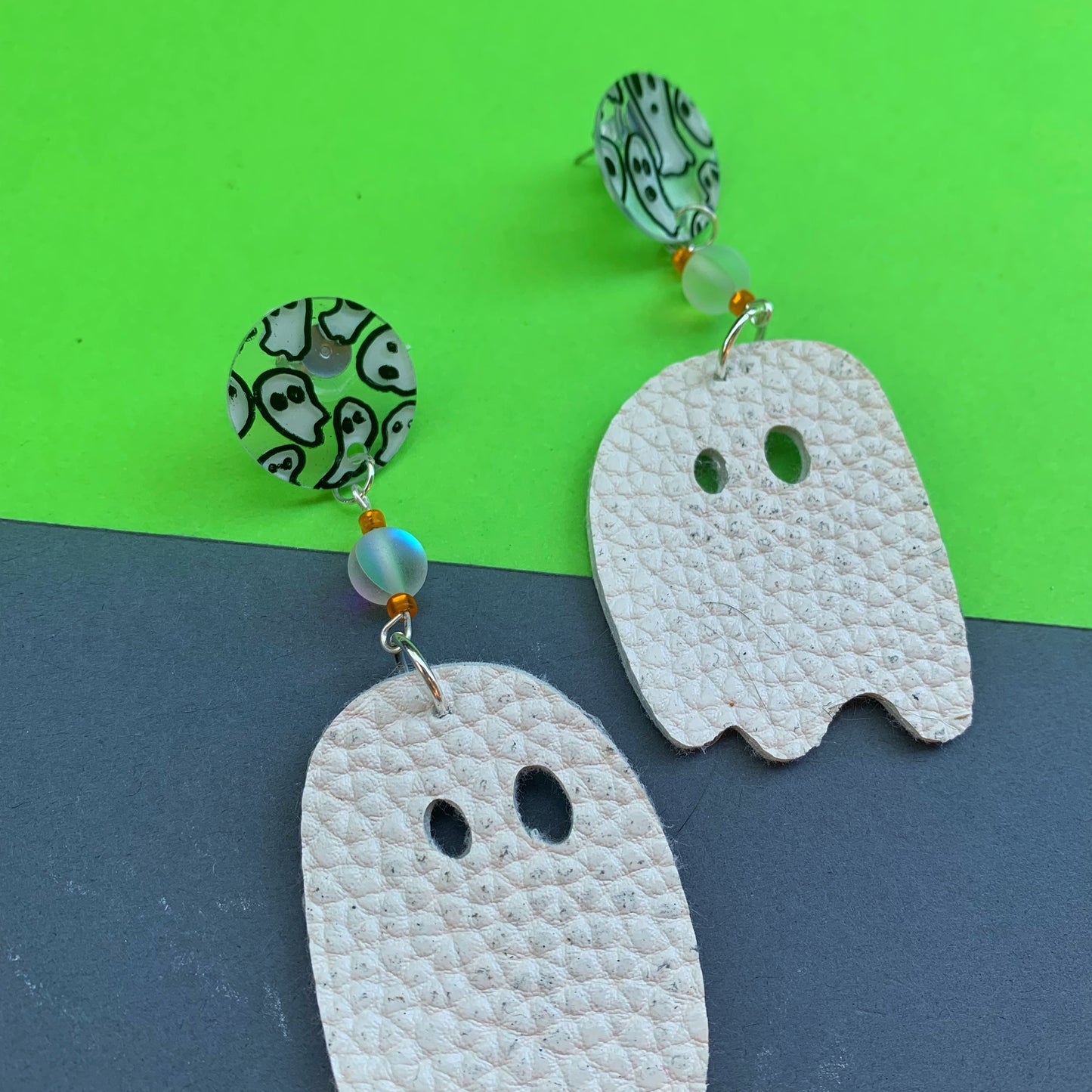 Duo Ghosts Halloween Earrings